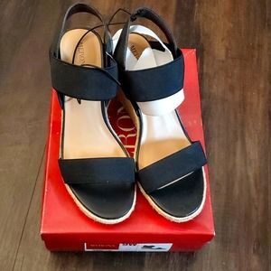 Merona Black Sandals 9W